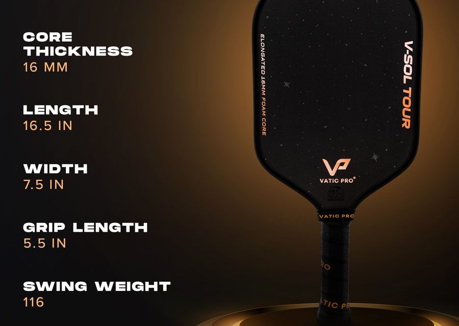 Vatic Pro V-Sol Tour Elongated pickleball paddle